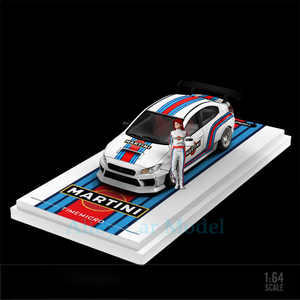 1:64 Subaru WRX STI HKS & Martini Die cast Alloy Car Model MODCOLS