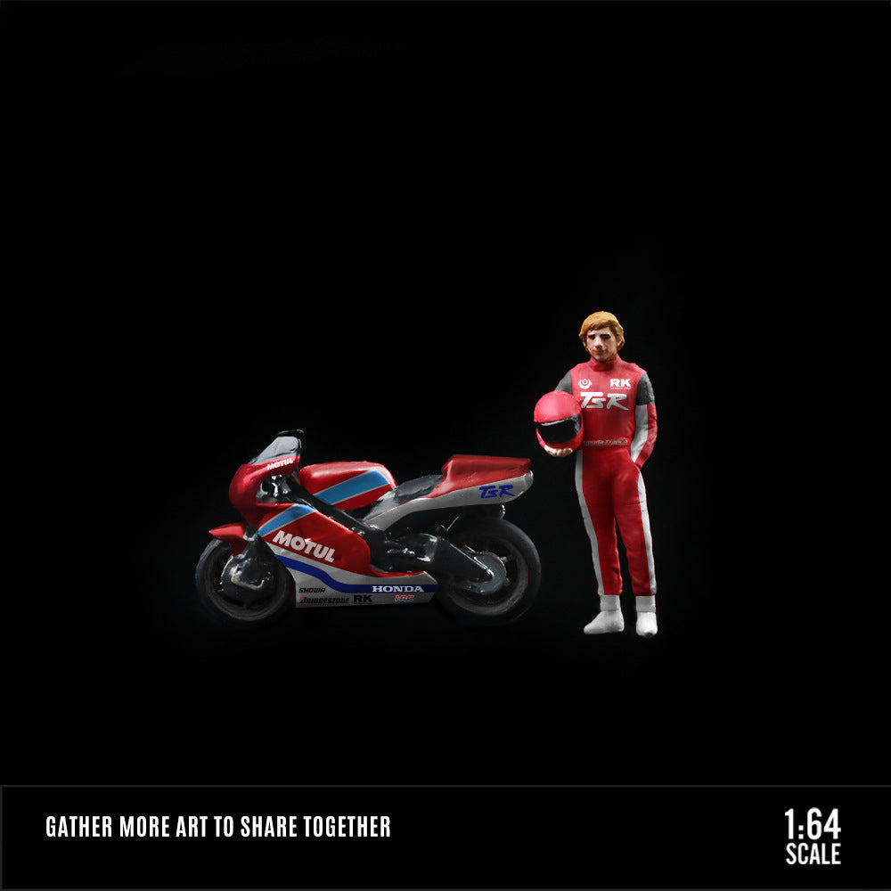 MoreArt 1:64 Honda Racing Motorcycle Figurine Set MODCOLS