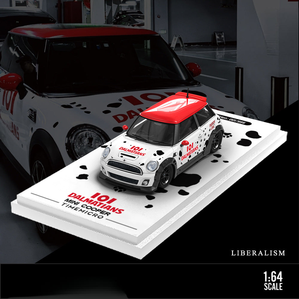 TM & Influencer Collab 1:64 BMW MINI Dalmatian Edition Die Cast Model MODCOLS