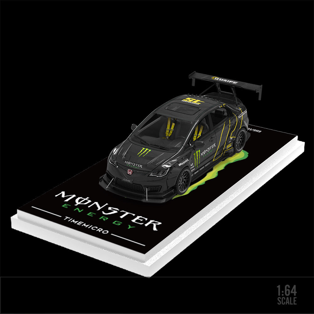 TIMEMICRO 1:64 Honda Civic Custom Marlboro & Monster Diecast Model MODCOLS
