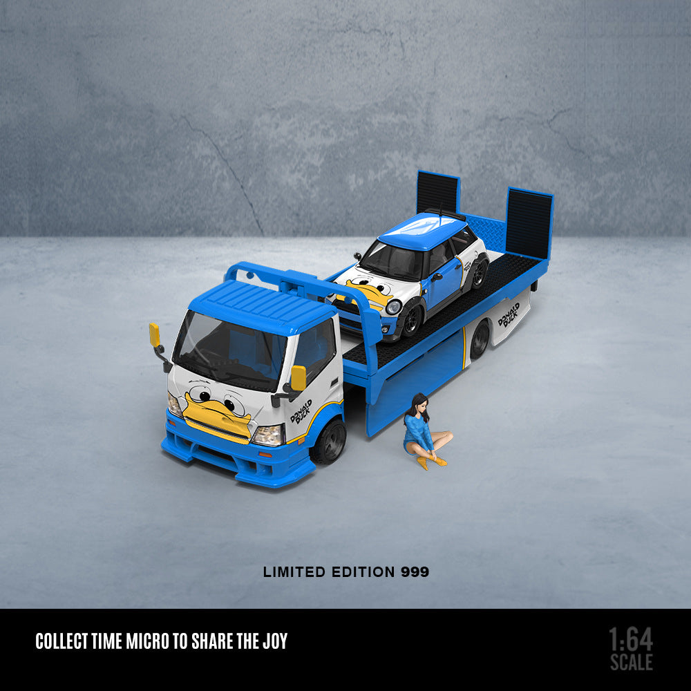 TimeMicro 1:64 BMW MINI COOPER Donald Duck Diecast Model MODCOLS