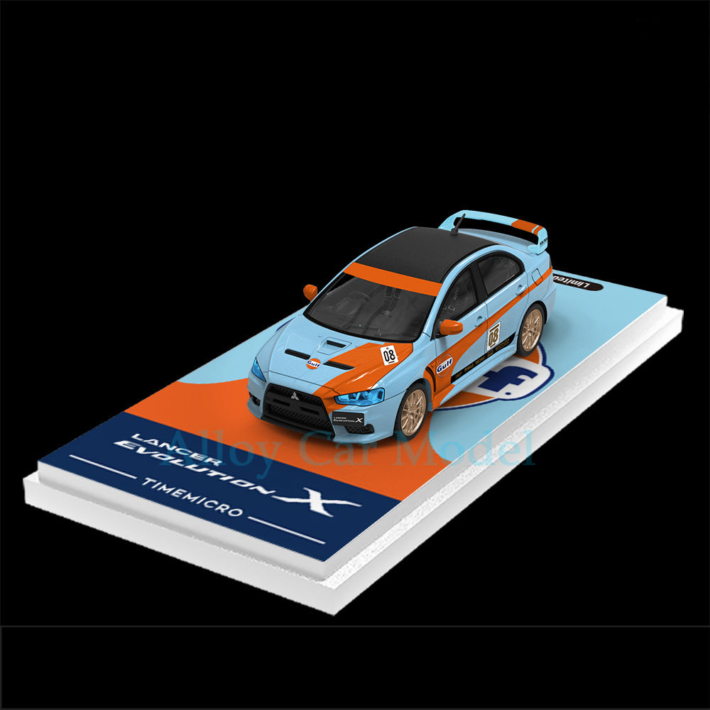 TimeMicro 1:64 Mitsubishi EVO X Gulf Livery Diecast Model MODCOLS