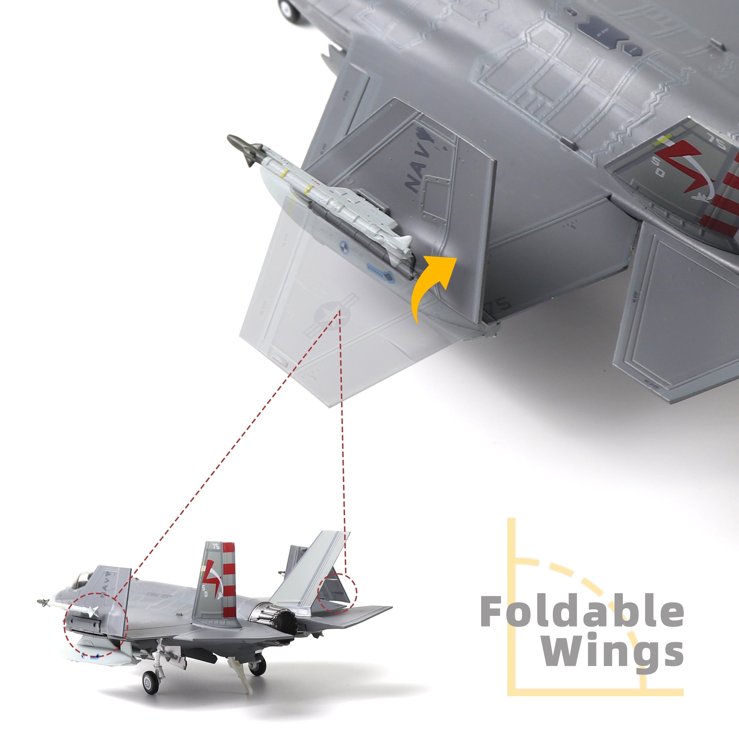 F-35C Lightning II 1/72 Die-cast Fighter Jet Model – USN VX-23