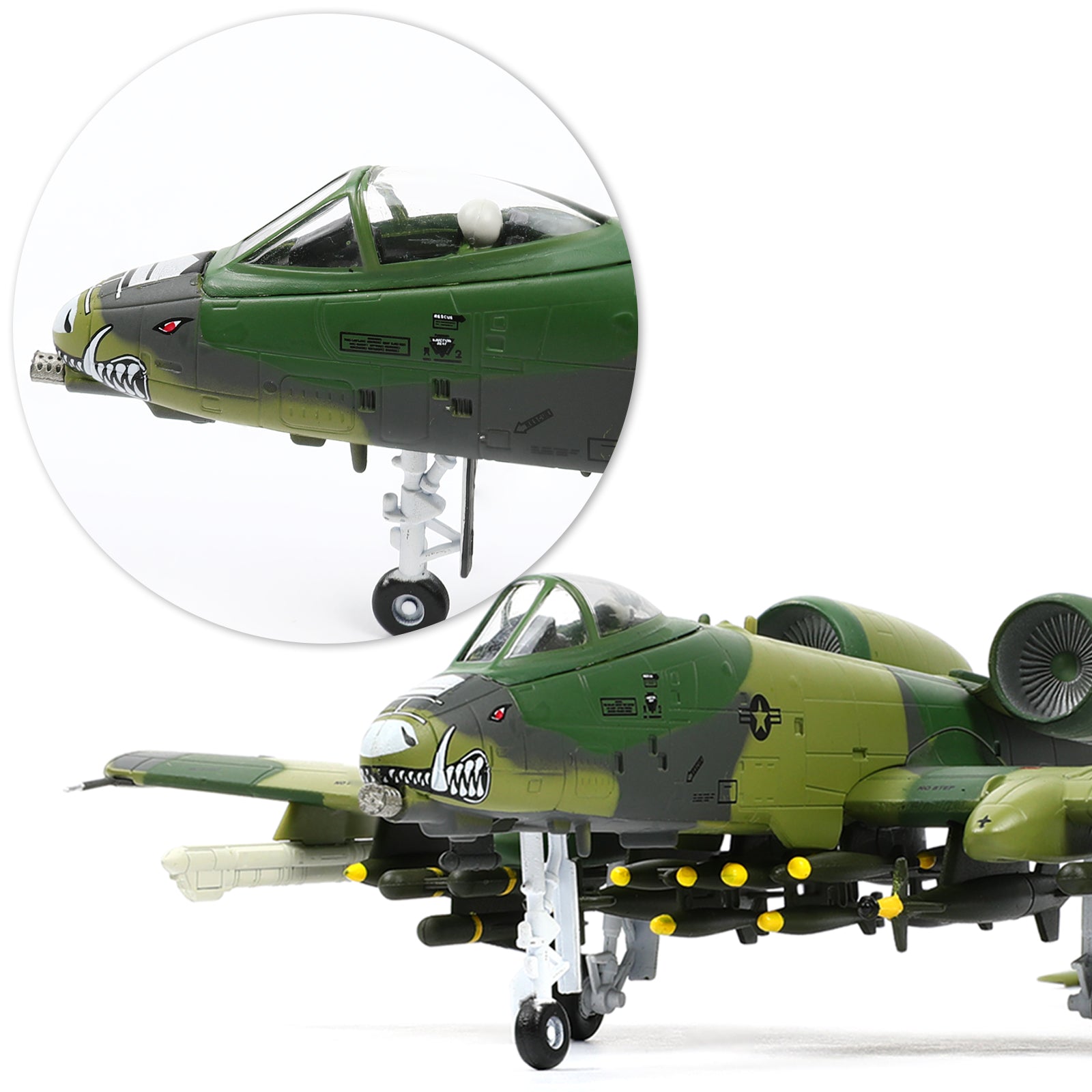 1/100 A-10 Thunderbolt II Warthog Die-cast Aircraft Model