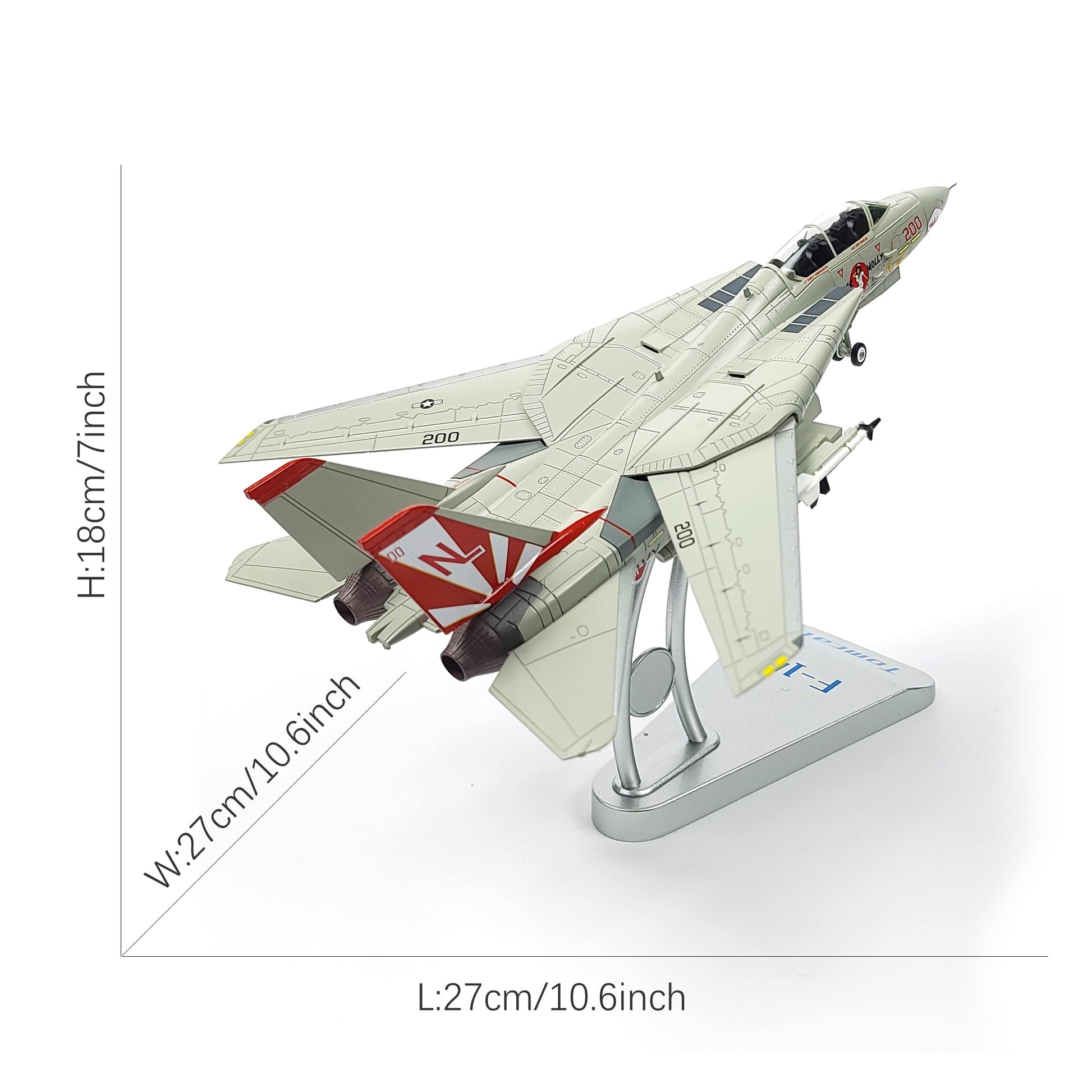 1/72 F-14 Tomcat Diecast Model – VF-111 Sun Downers “Miss Molly”