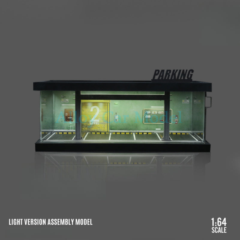 MoreArt 1:64 Four Theme Parking Garage Lighted Scene Model MODCOLS