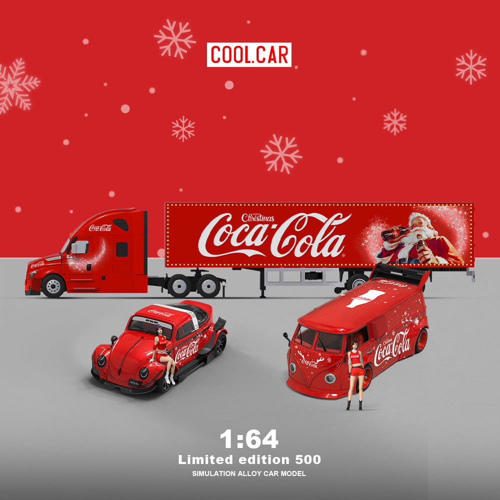 Cool Car 1:64 Christmas Edition Cola Livery Die cast Alloy Car Model Set MODCOLS