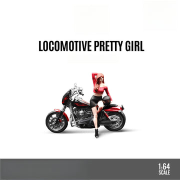 MoreArt 1:64 Motorcycle Girl Resin Figure Set MODCOLS