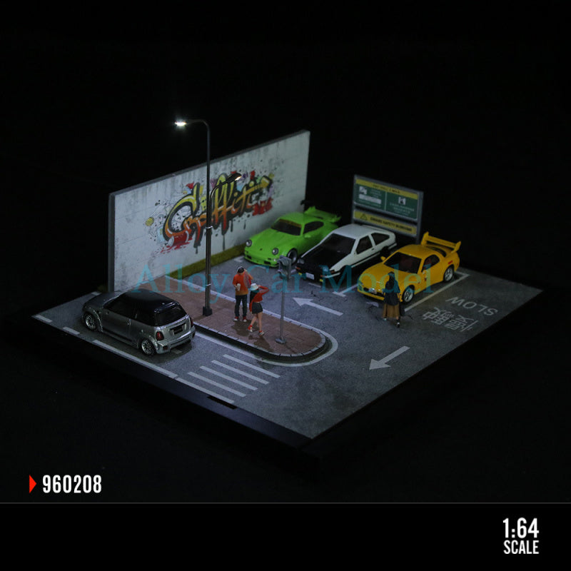 MoreArt 1:64 Street Scene Light Up Diorama Series 08 MODCOLS