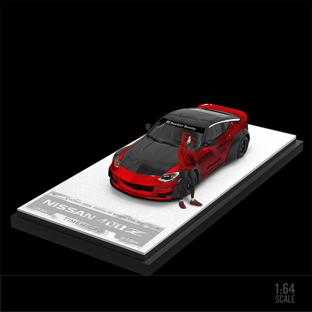 TimeMicro 1:64 Nissan 400Z Red/Black & Orange/Black Diecast Model MODCOLS
