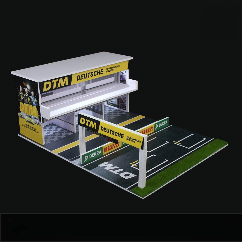 Huiyi MoreArt 1:64 DTM Racing Track Diorama with Lights