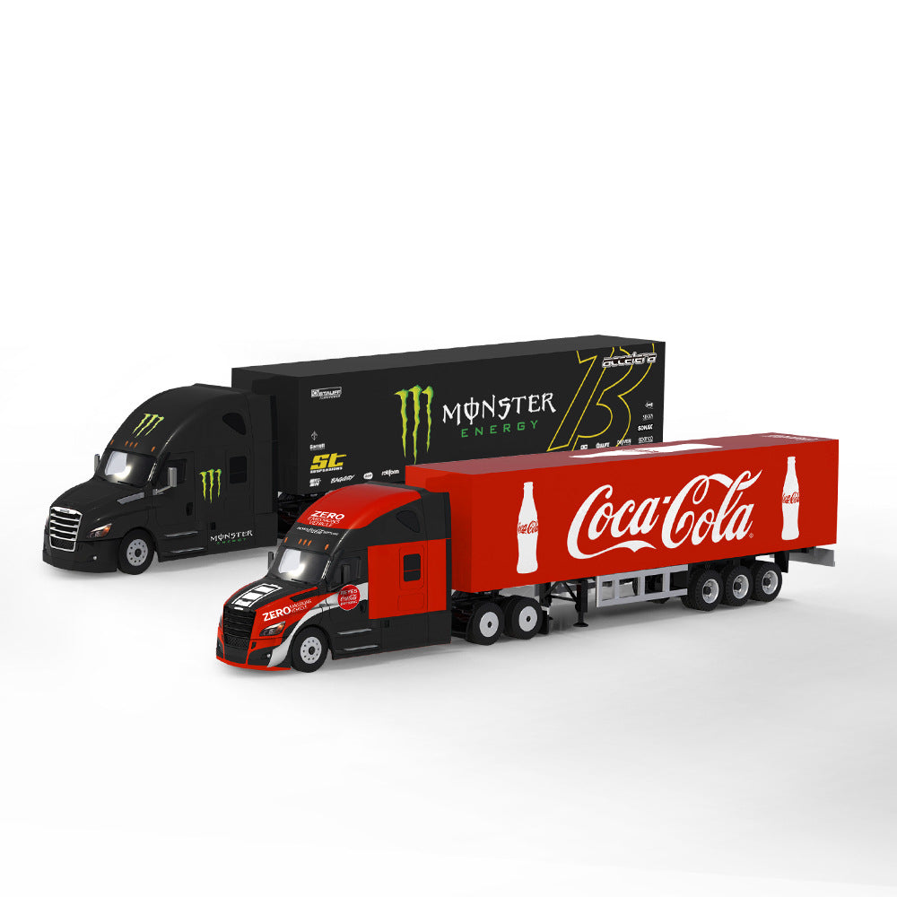 TM & Perka 1:64 Freightliner Container Truck Diecast Model
