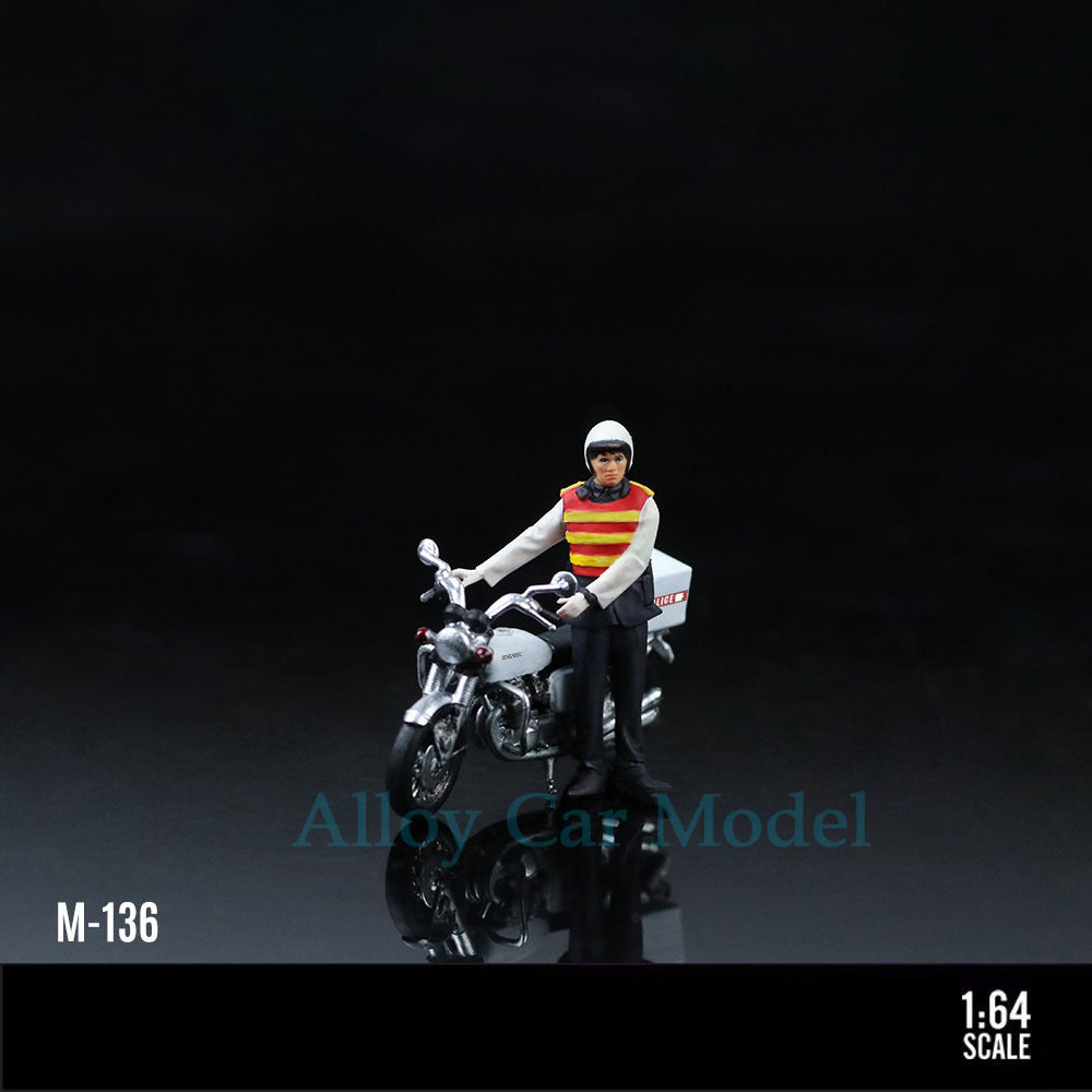 MoreArt 1:64 Tribute to Classic Hong Kong Traffic Police Motorcycle Figure MODCOLS