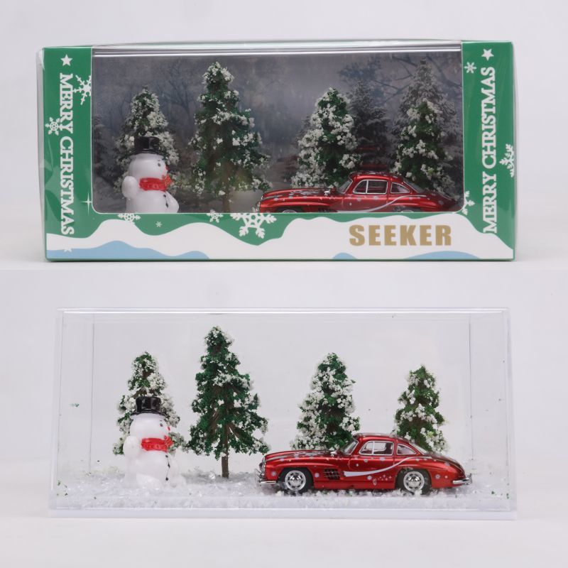 SEEKER 1:64 Mercedes Benz 190SL Diecast Model – Christmas Scene Edition MODCOLS