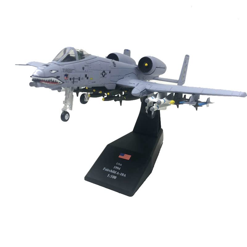 1/100 A-10 Thunderbolt II Warthog Diecast Fighter Jet Model Alloy Military Aircraft