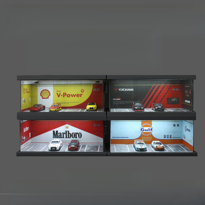 MoreArt 1:64 Shell Marlboro ADVAN Gulf Diorama MODCOLS