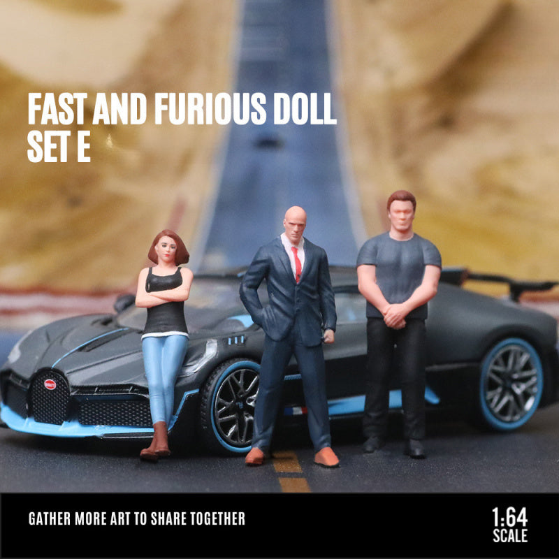 MoreArt 1:64 Fast & Furious Resin Figure Set D Collectible MODCOLS