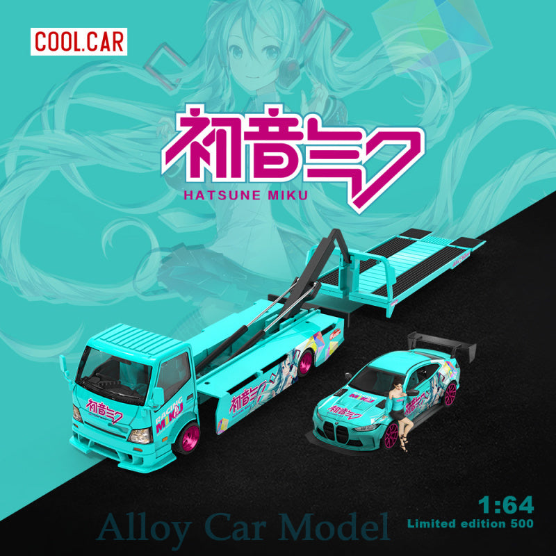 1:64 Scale M4 & H300 Transporter Hatsune Miku Diecast Model Set MODCOLS