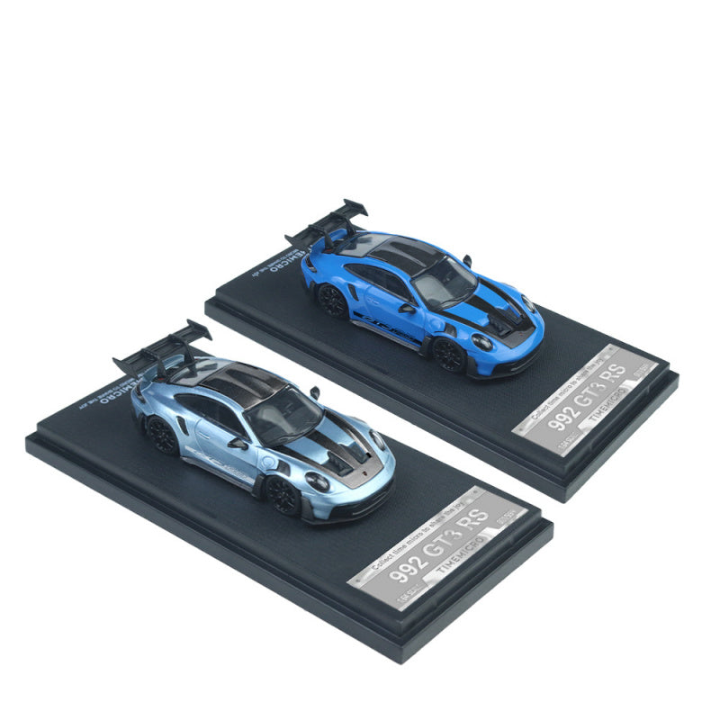 TIMEMICRO 1:64 Porsche 992 GT3 RS Glacier Blue & Midnight Blue Diecast Model MODCOLS