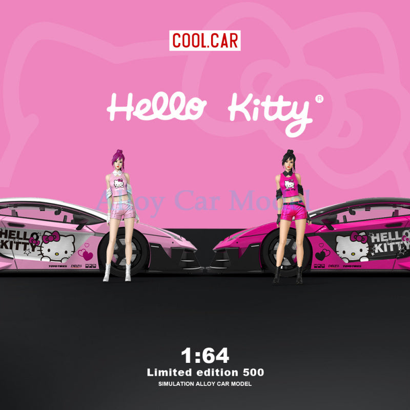 CoolCar 1:64 Lamborghini Kitty Pink Series Diecast Model MODCOLS