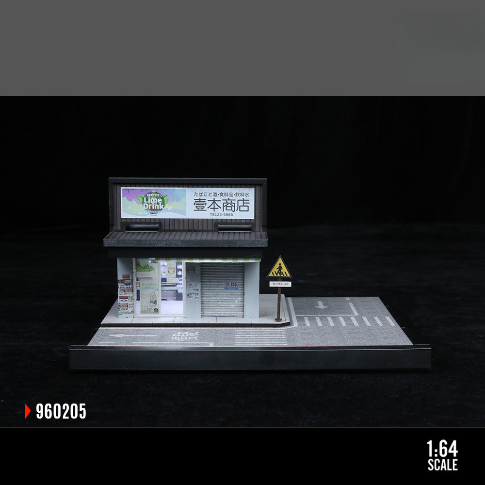MoreArt 1:64 Street Side Scene Lighted Assembly Series 05 Diorama Model MODCOLS