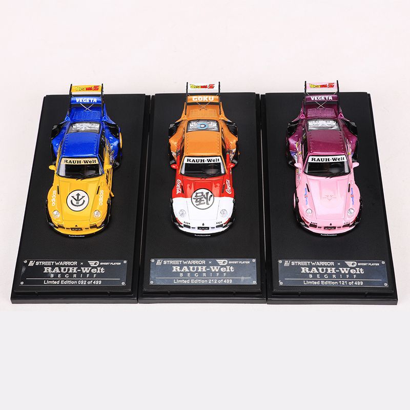 SW 1:64 Porsche RWB 993 Widebody Diecast Model with Anime Livery MODCOLS