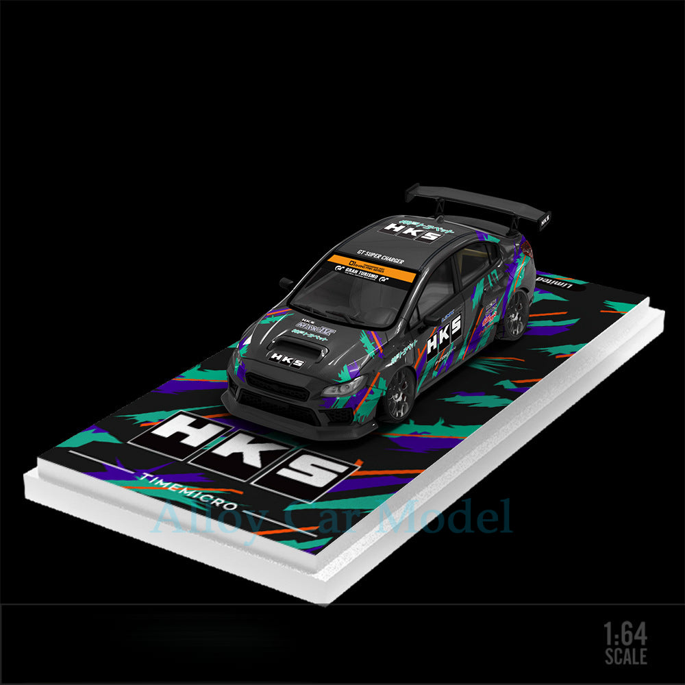 1:64 Subaru WRX STI HKS & Martini Die cast Alloy Car Model MODCOLS