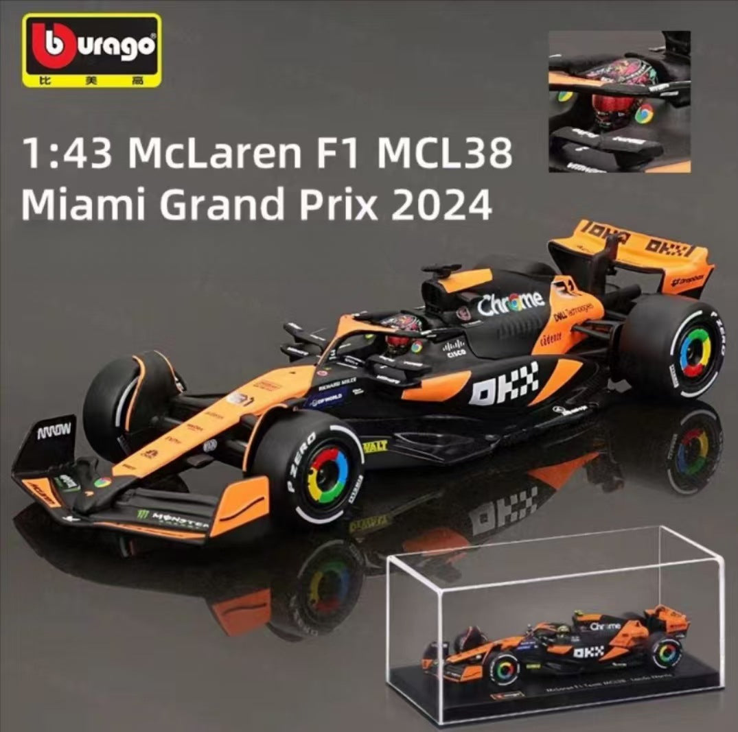 Bburago 1:43 McLaren MCL60 2023 F1 Die cast Model Car Formula 1 Collectible MODCOLS