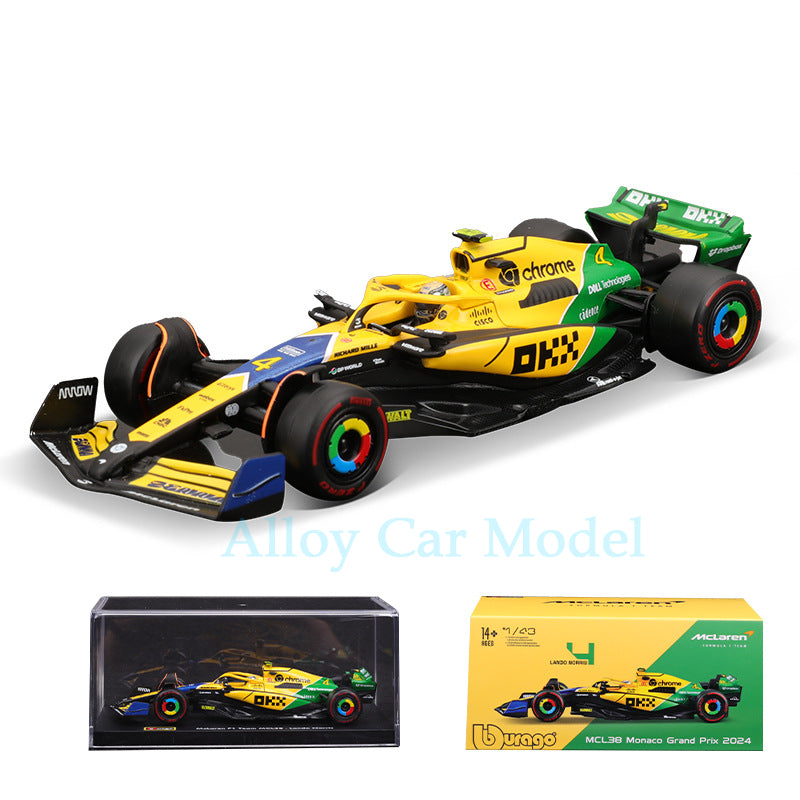 Bburago 1:43 McLaren MCL38 Monaco GP F1 Diecast Model MODCOLS