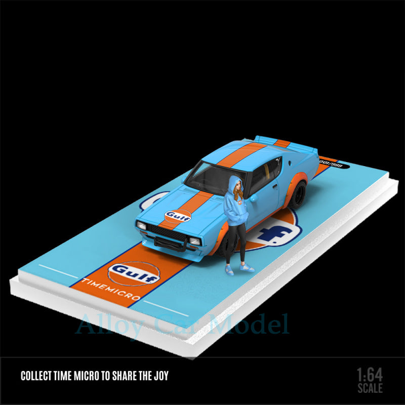 TIMEMICRO 1:64 Nissan KPGC110 Gulf & ADVAN Diecast Model MODCOLS