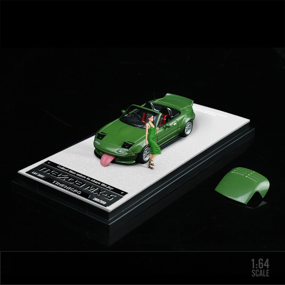 TimeMicro 1:64 Mazda MX5 Solid Color Diecast Model