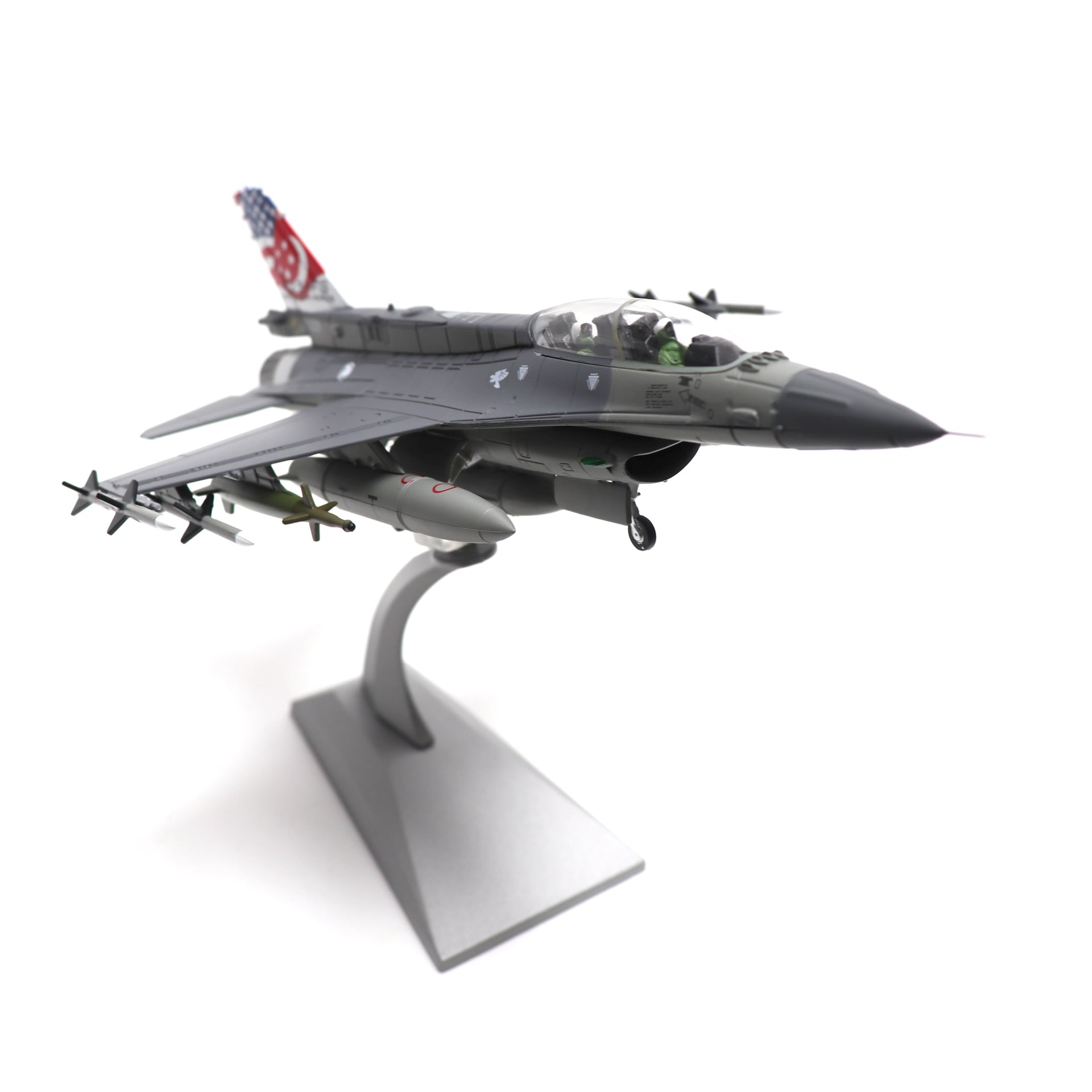 1/72 F-16D Fighting Falcon Singapore Jet Model – Diecast Alloy Aircraft