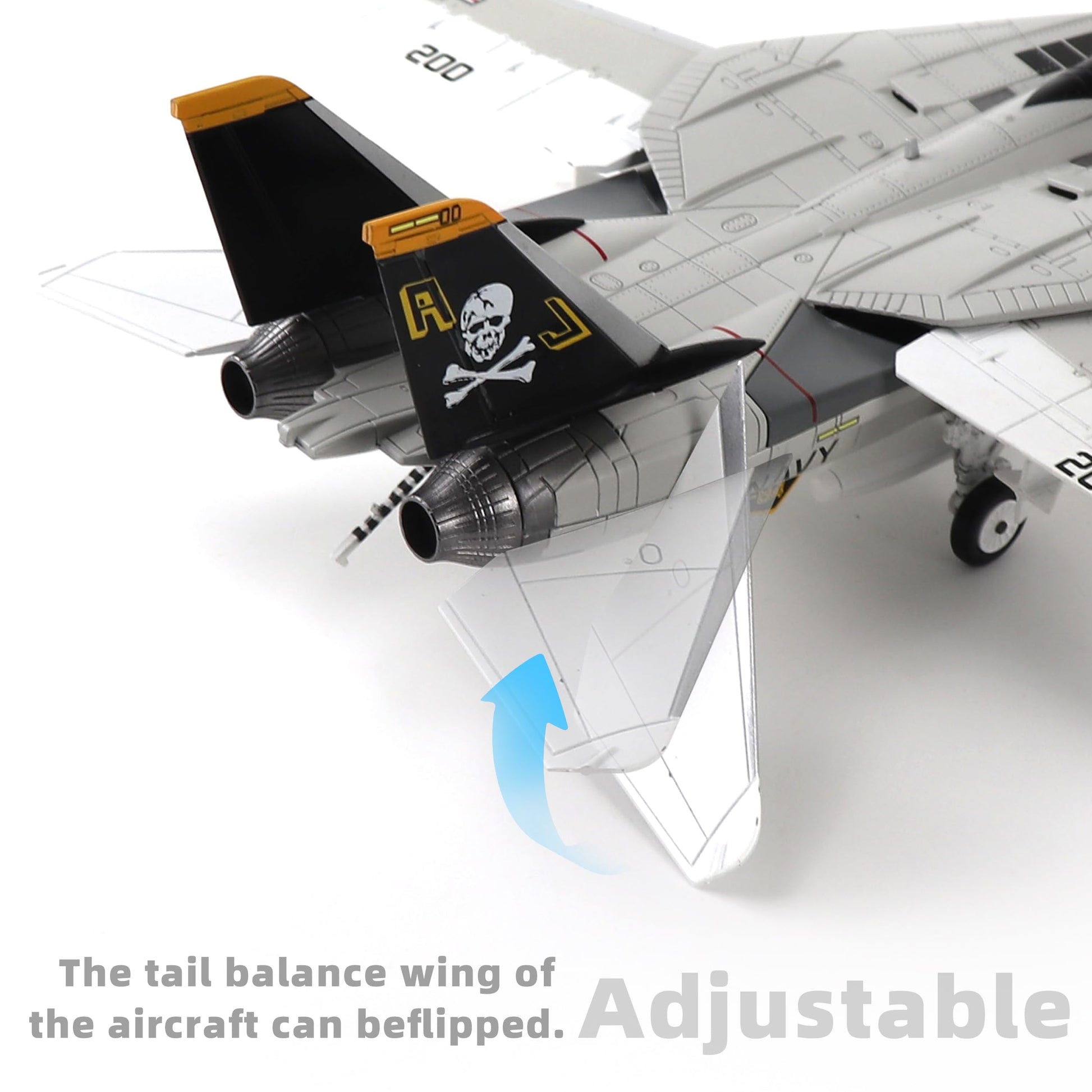 1/100 F-14A Tomcat VF-84 Jolly Rogers Diecast Model Airplane