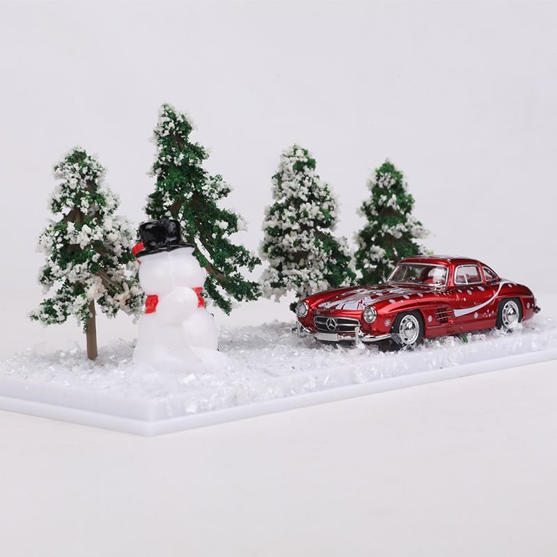 SEEKER 1:64 Mercedes Benz 190SL Diecast Model – Christmas Scene Edition MODCOLS