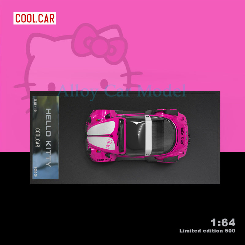 Cool Car 1:64 Beetle Kitty Pink Container Diecast Model Set MODCOLS