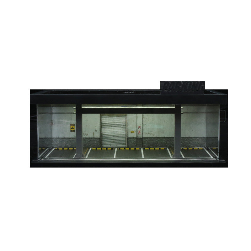 MoreArt 1:64 Four Theme Car Parking Lot Light Up Diorama Scene MODCOLS