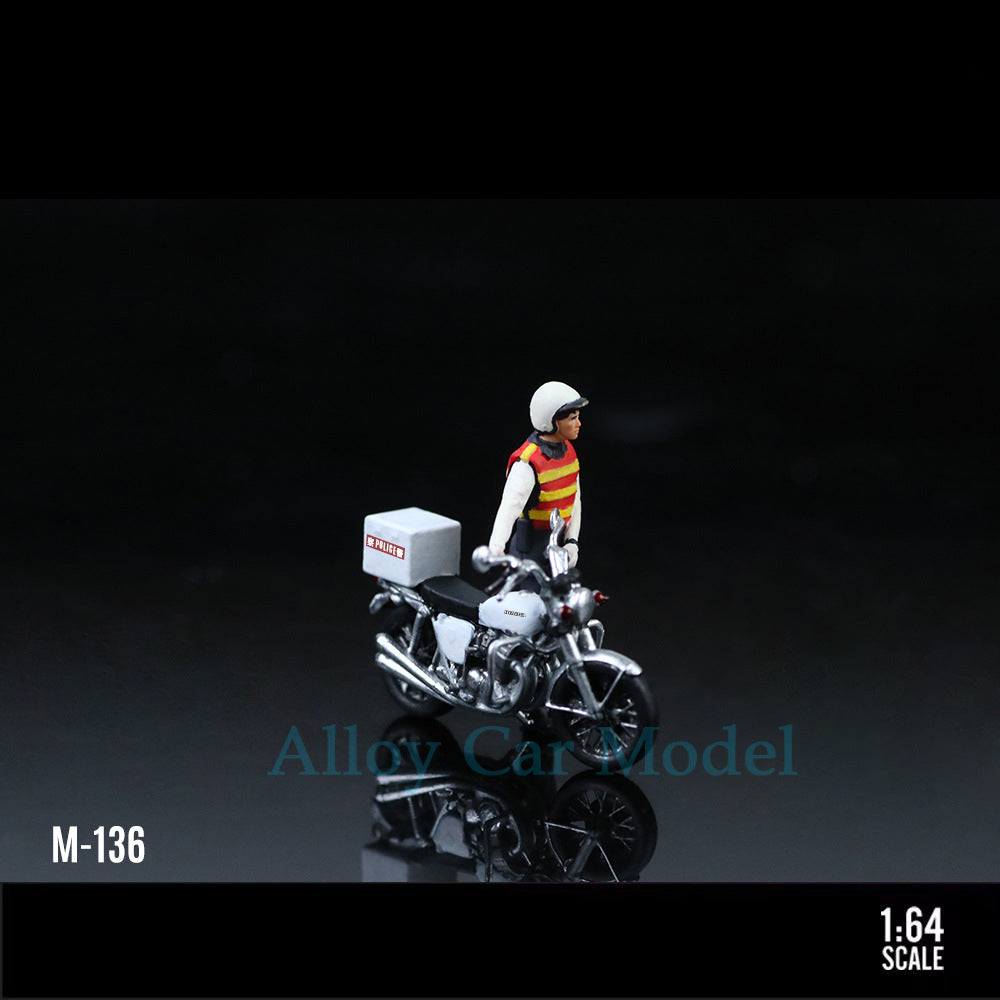 MoreArt 1:64 Tribute to Classic Hong Kong Traffic Police Motorcycle Figure MODCOLS
