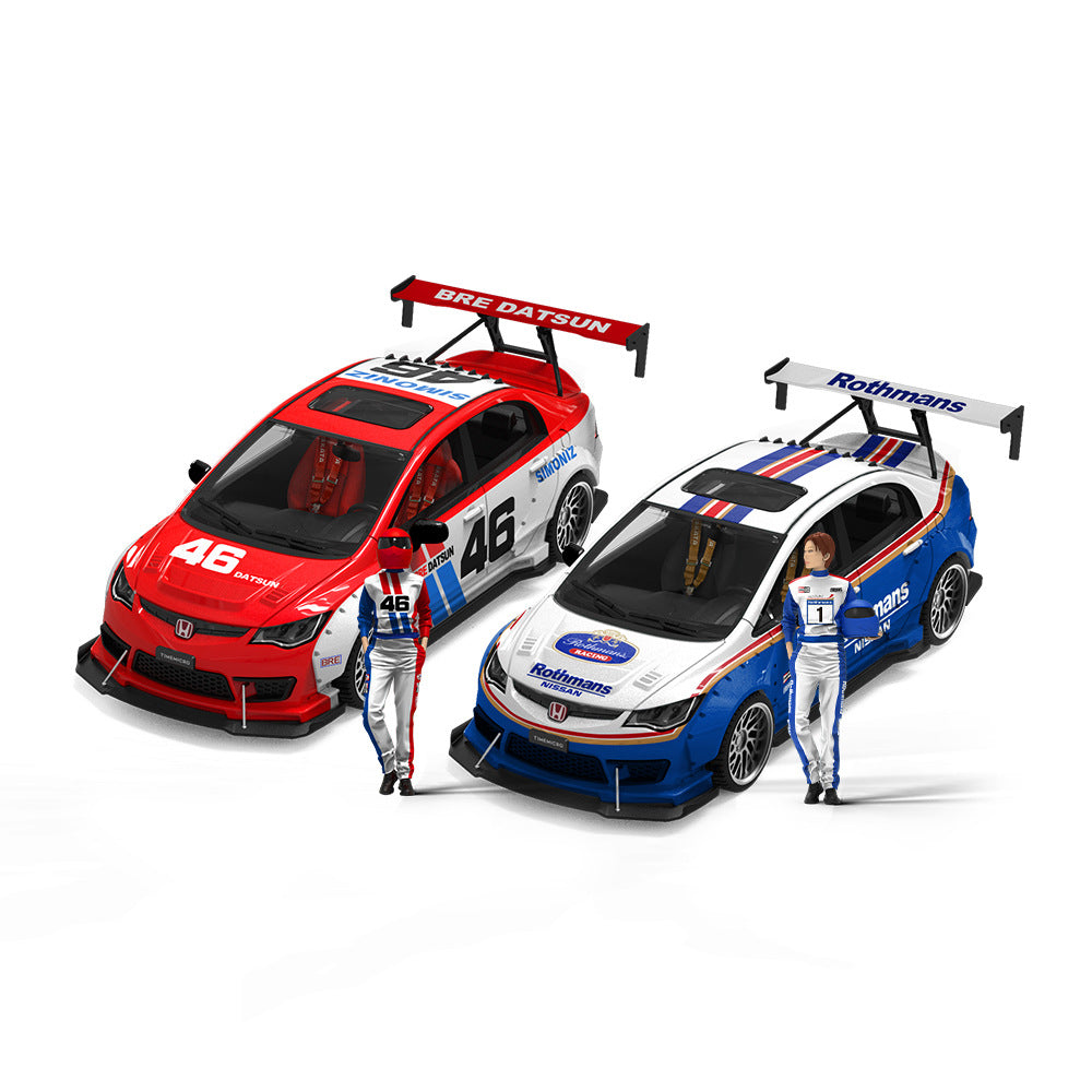 TimeMicro 1:64 Honda Civic Custom x Datsun & Liberty Walk Diecast Car MODCOLS