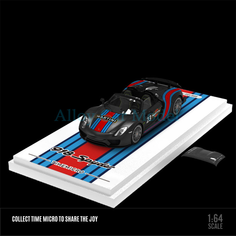 TimeMicro 1:64 Porsche 918 Spyder Martini Diecast Model MODCOLS