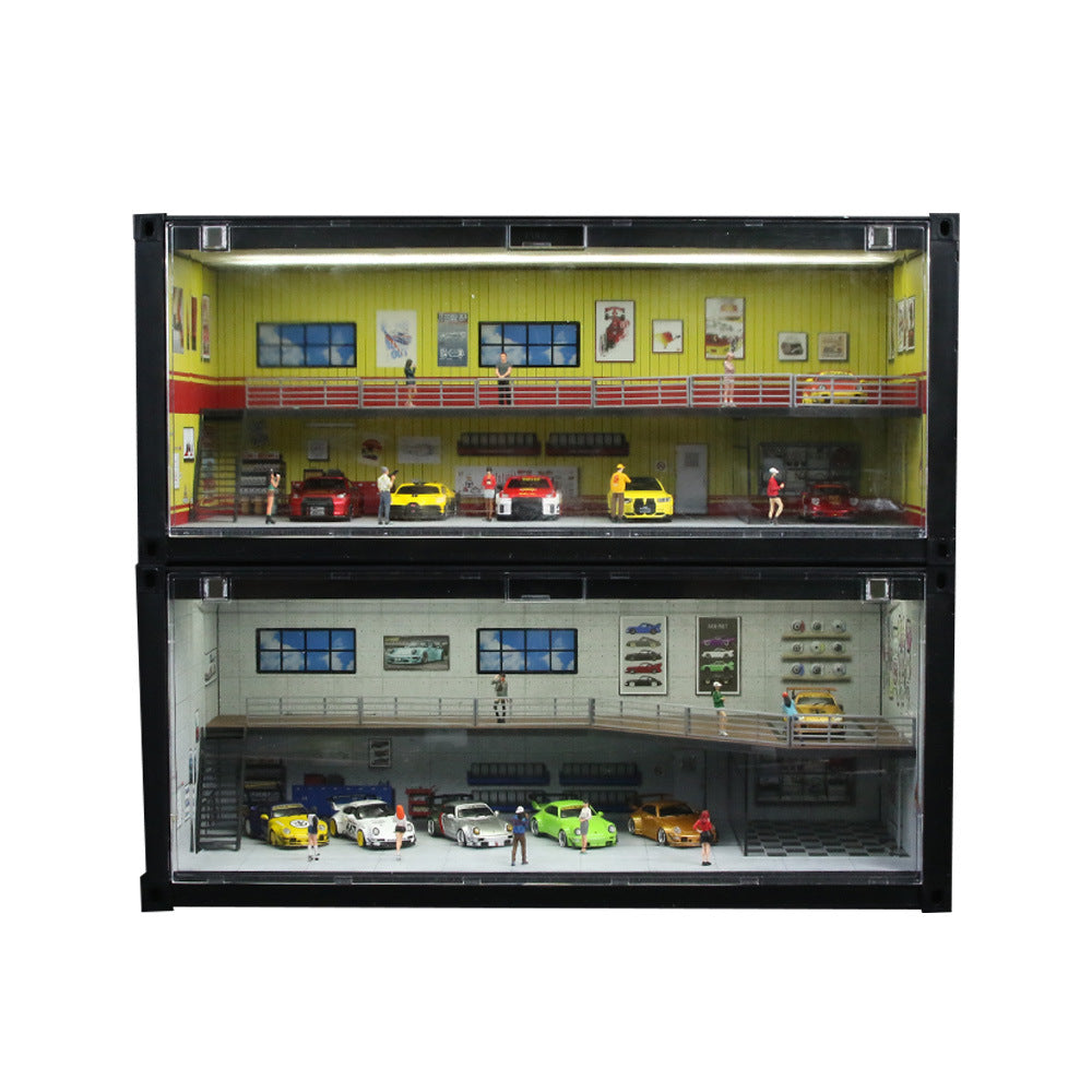 MoreArt Container Repair Shop Light Up Scene Model MODCOLS