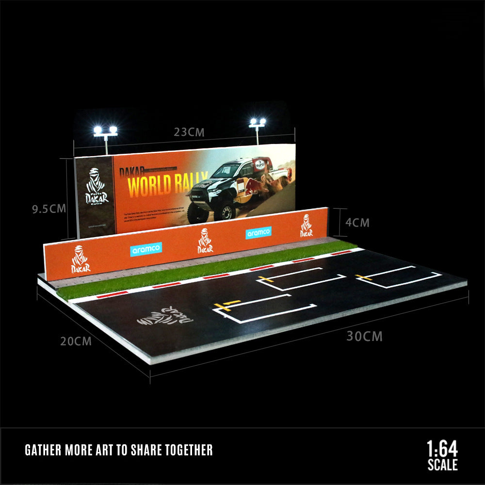 MoreArt 1:64 Le Mans Lighted Racing Diorama – Modular Garage Display MODCOLS