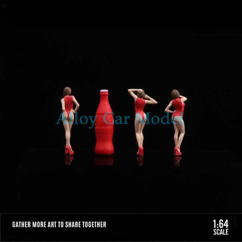 MoreArt 1:64 Coca Cola Girls Resin Figure Set for Diorama MODCOLS