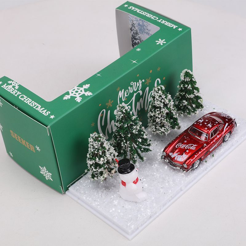 SEEKER 1:64 Mercedes Benz 190SL Diecast Model – Christmas Scene Edition MODCOLS