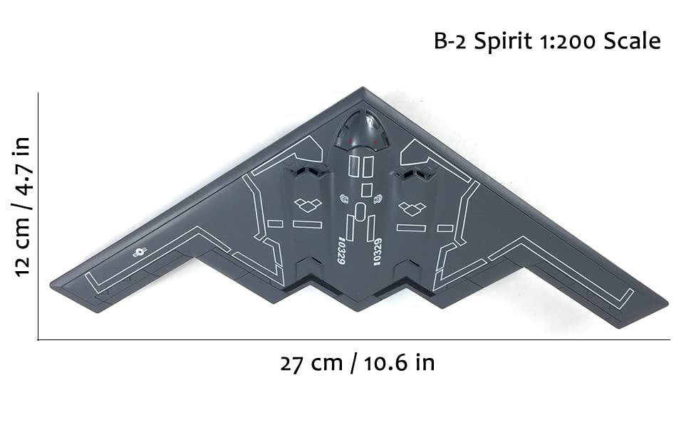 1/200 B-2 Spirit Stealth Bomber Diecast Model – USAF Alloy Aircraft