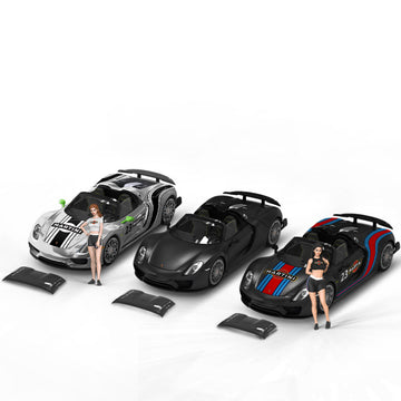 TimeMicro 1:64 Porsche 918 Spyder Martini Diecast Model MODCOLS