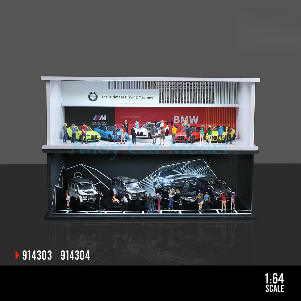 MoreArt 1:64 Showroom Series Lighted DIY Display Scene MODCOLS