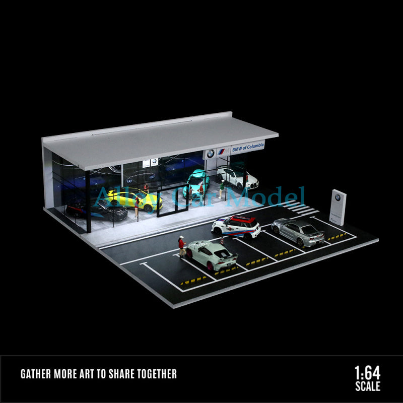 MoreArt 1:64 Lamborghini Porsche BMW Dealership Showroom Diorama MODCOLS