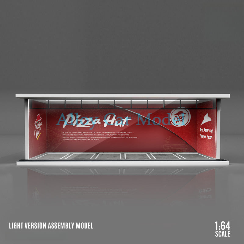 MoreArt 1:64 Themed Light Up Parking Lot Diorama Display MODCOLS