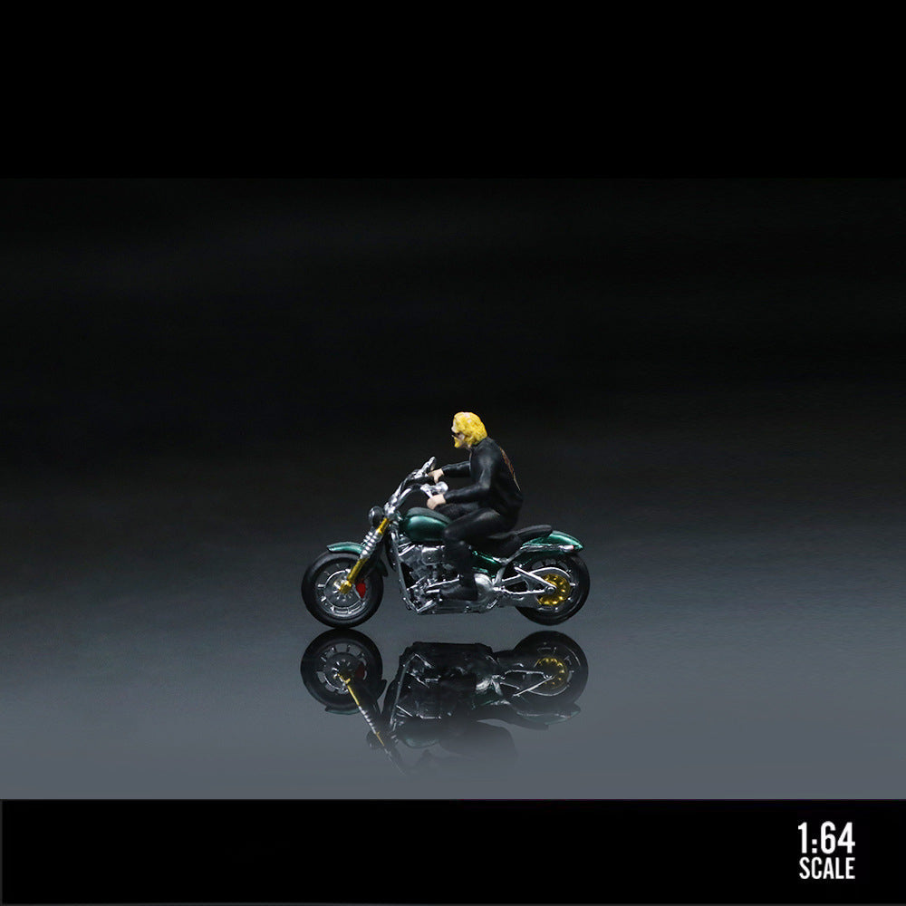 MoreArt 1:64 Harley Biker Gang Resin Figure Model MODCOLS