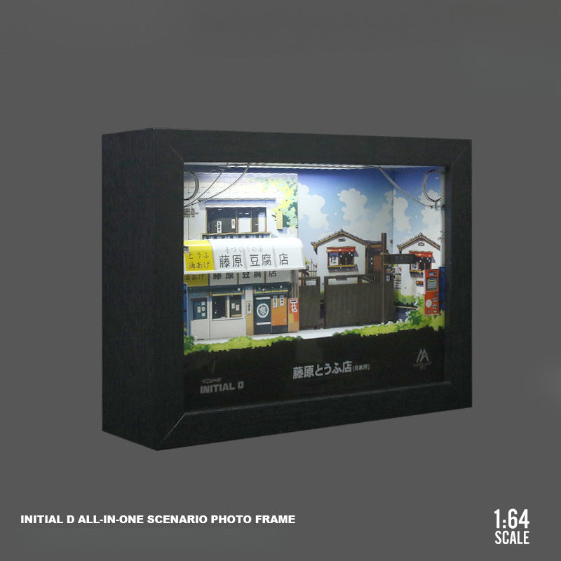 Modelart 1:64 Initial D Light Up Scene Frame 3D Model MODCOLS